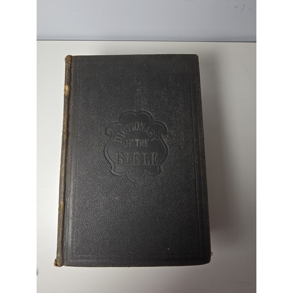 Antique book titled Dictionary of the Bible by Dr William Smith 1906